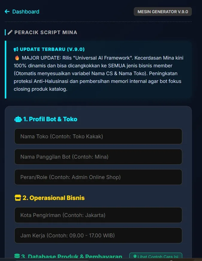🤖 MESIN PERACIK AI (SEMUDAH ISI BIODATA)