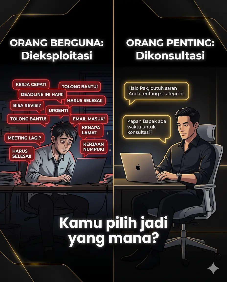 🔥 Orang Penting vs Orang Berguna: Loe Pilih Jadi Yang Mana di Era AI?